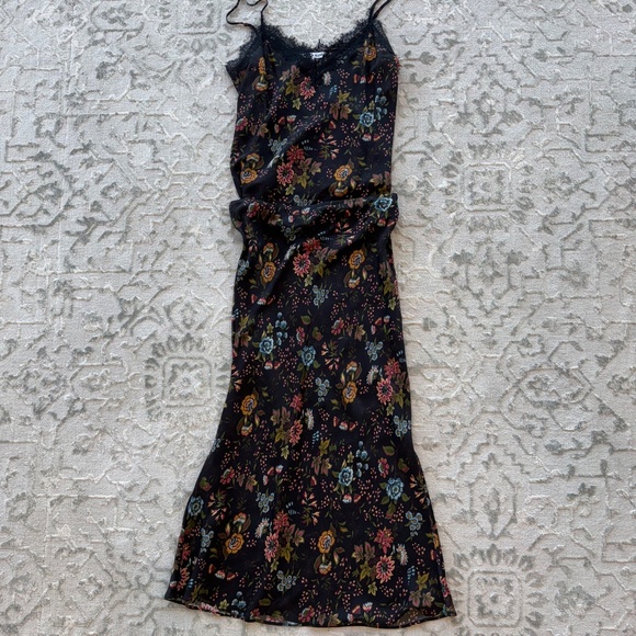 Veronica Beard Floral Midi Skirt - Black and Multicolor - Picture 2 of 3